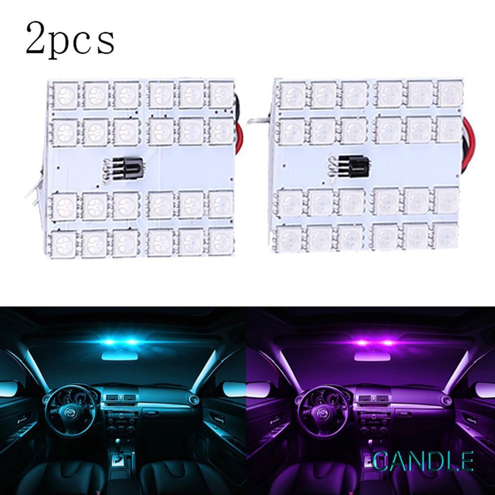 Bộ 2 Bảng Đèn Led 16 Màu Rgb Điều Khiển Từ Xa Cho Xe Hơi