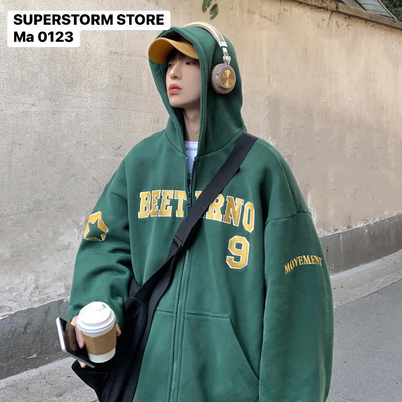 Áo khoác dây kéo phù hợp nam nữ