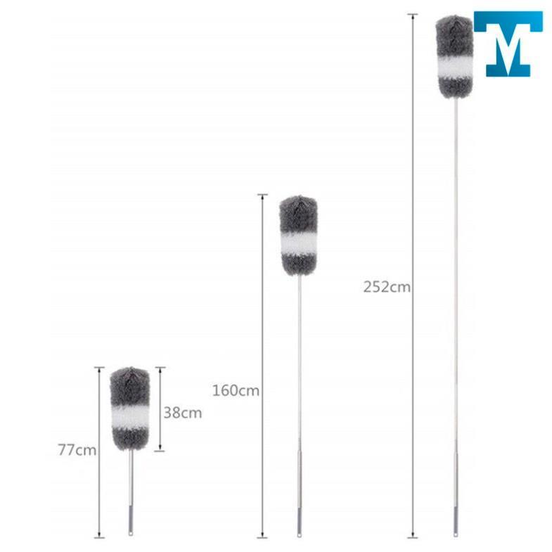 Chổi kéo dài 2m5 Quét Trần Lau Bụi Đa Năng có cán điều chỉnh độ dài và xoay 360 độ đa năng
