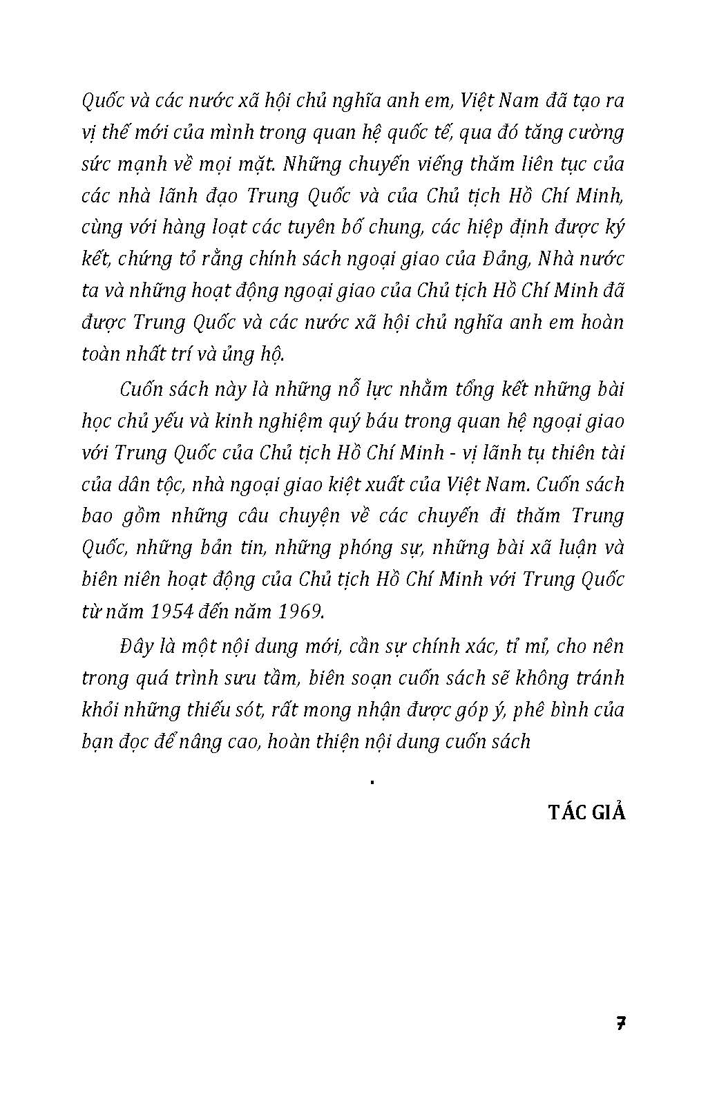 Chủ Tịch Hồ Chí Minh Với Trung Quốc