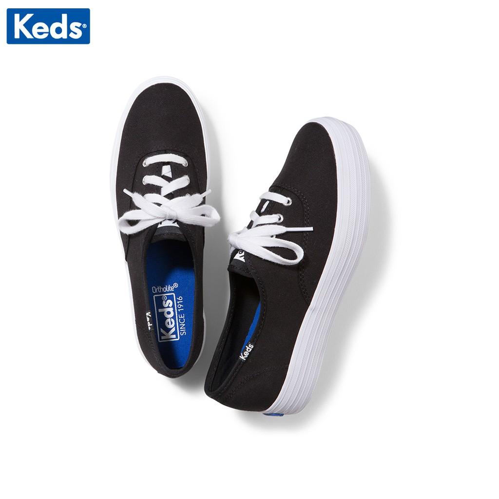 Giày Thể Thao Nữ Keds, Triple Canvas Black - KD057298