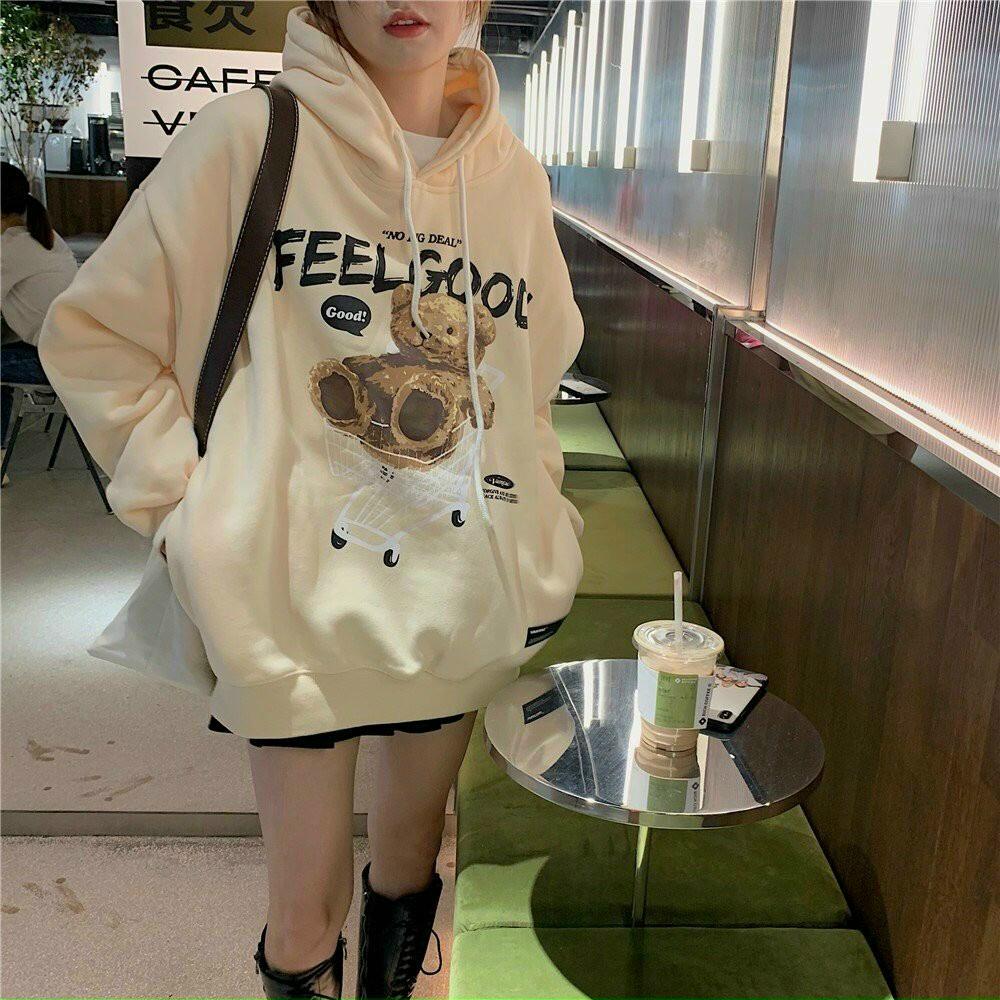 Áo Khoác hoodie FEELGOOD Unisex Chất Nỉ Ngoại Cao Cấp Cặp Nam Nữ