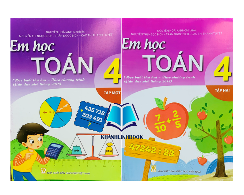Sách - Combo Em học toán 4 - tập 1 + 2