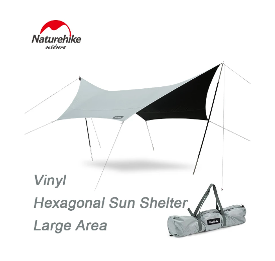 Tăng dã ngoại lục giác phủ lớp chống nắng Vinyl diện tích 20m2 dành cho NatureHike NH20TM087 (không gồm gậy chống tăng)