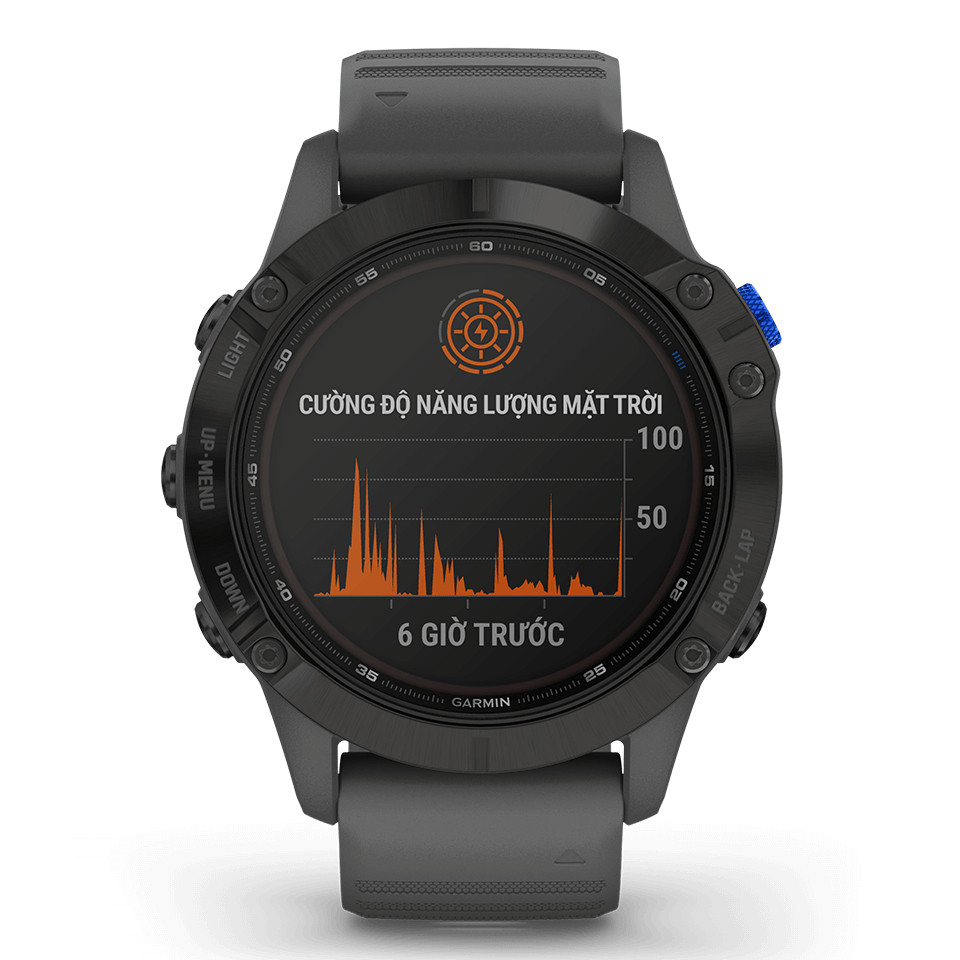 Đồng Hồ Thông Minh Theo Dõi Vận Động Theo Dõi Sức Khỏe Garmin Fenix 6S / Fenix 6 / Fenix 6X PRO SOLAR EDITION- Hàng Chính Hãng