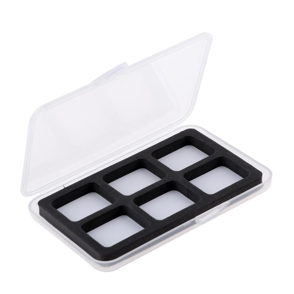 6 Compartments Waterproof Fly Fishing Box Easy Grip Foam Insert Tackle Box
