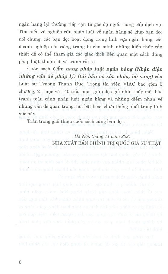 Cẩm Nang Pháp Luật Ngân Hàng (Nhận diện những vấn đề pháp lý) (Tái bản có sửa chữa, bổ sung)