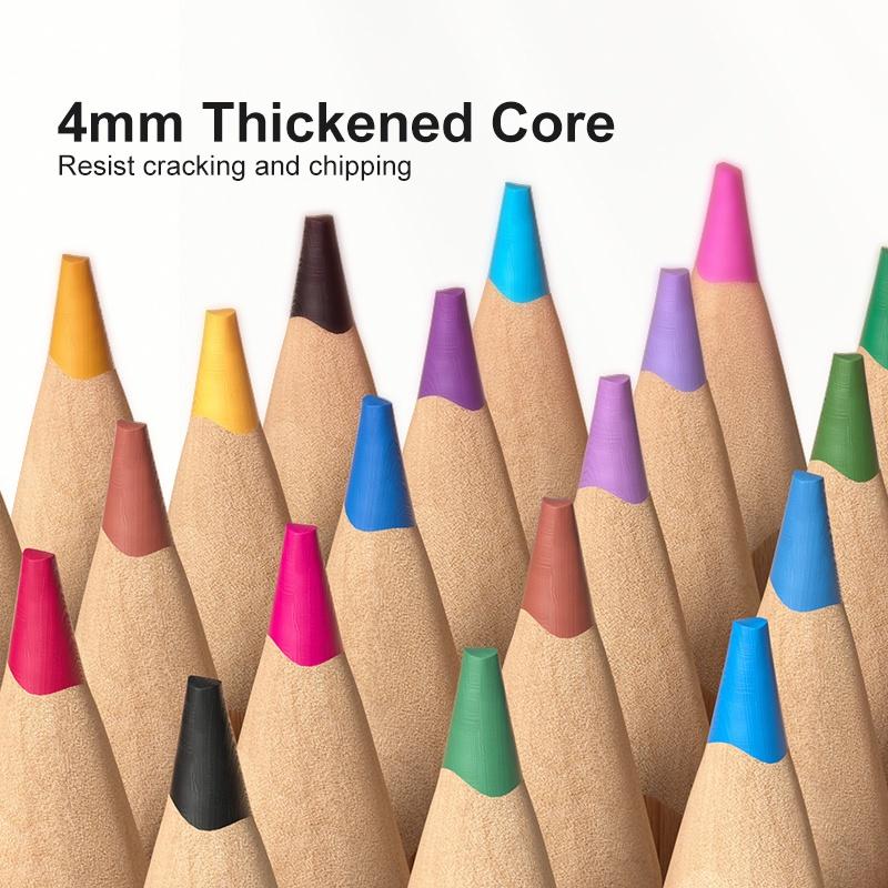 Bút chì màu vẽ tranh cao cấp mideer Vibrant Colored Pencil 24/36/48 màu,Chì vẽ chuyên nghiệp, thiết kế, phác họa cho bé