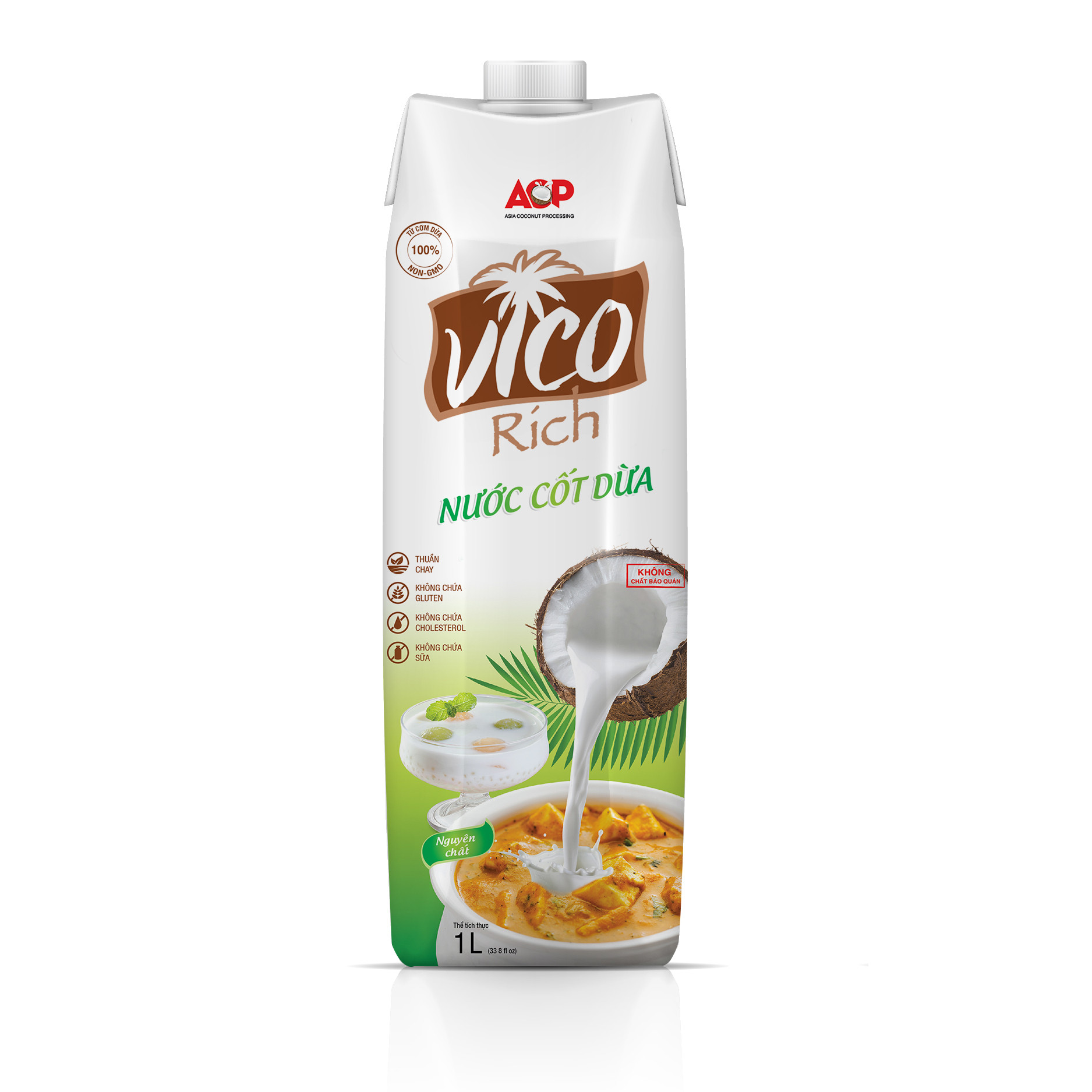 1 HỘP NƯỚC CỐT DỪA UHT VICO RICH 1L- THƠM NGON BÉO NGẬY