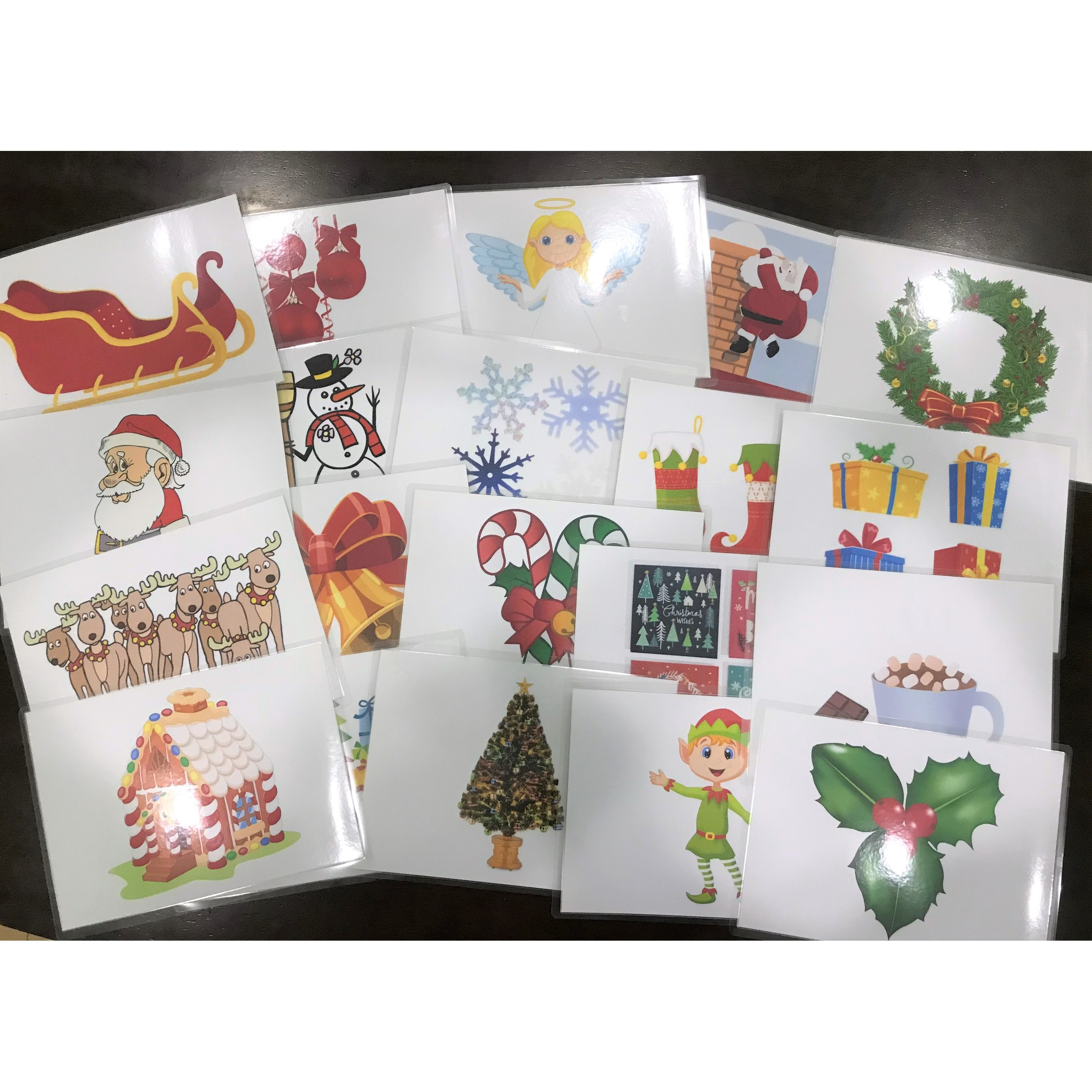 Christmas flashcard - Thẻ học tiếng Anh chủ đề Noel Giáng Sinh (20 thẻ