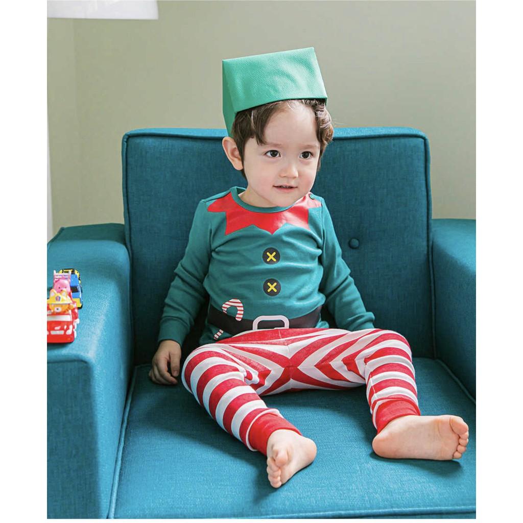BỘ NOEL BÉ TRAI NỘI ĐỊA HÀN, CHẤT THUN COTTON ORGANIC