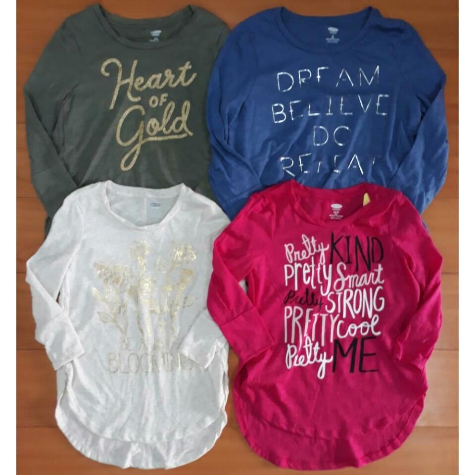 Áo cotton Oldnavy xuất xịn bé gái