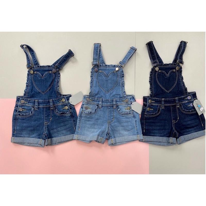 Quần yếm jean bé gái