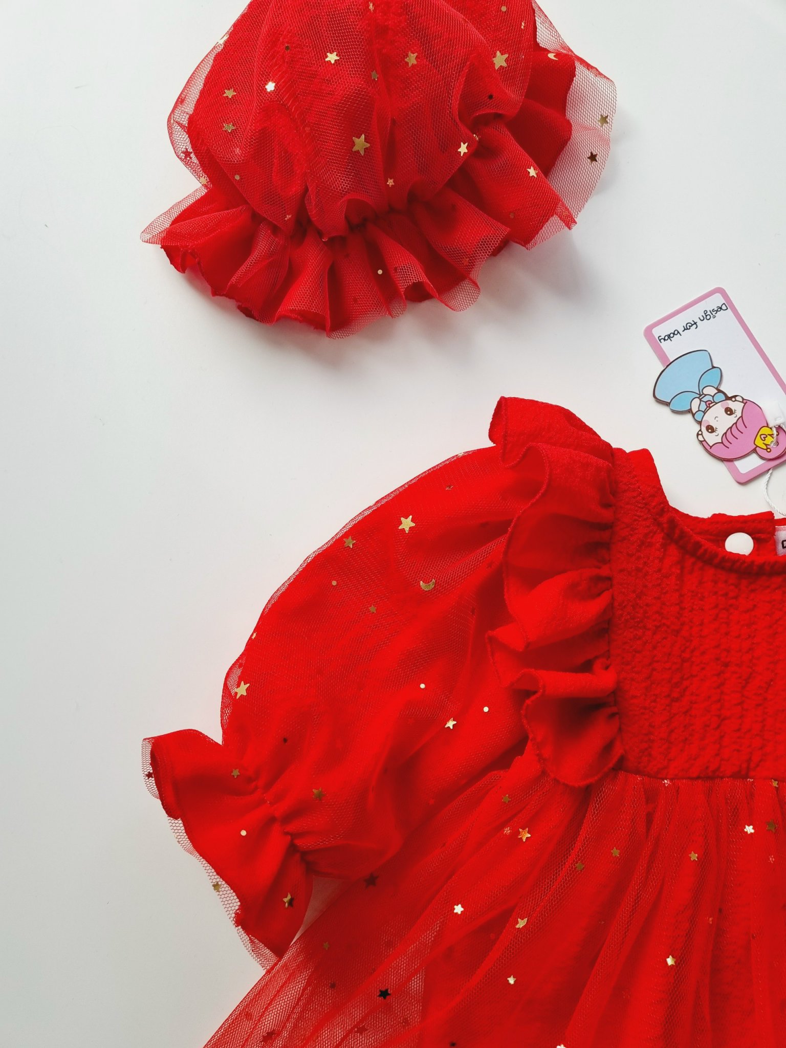 ￼Body Váy Hoạ Tiết Quả Cherry Đỏ Chất Muslin Cao Cấp Cho Bé Gái 3 Đến 12kg [A445