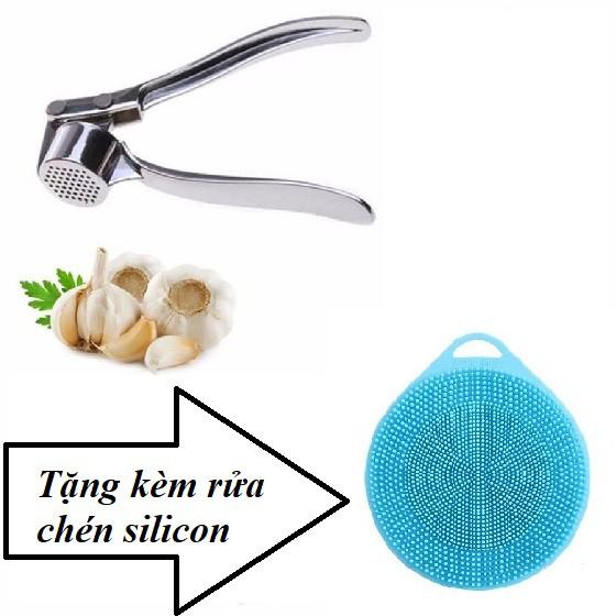 DỤNG CỤ ÉP TỎI HÀNH ỚT+ TẶNG KÈM RỬA CHÉN SILICON