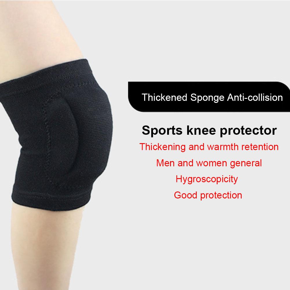 1 Miếng Lót Thoáng Khí Ép Ngoài Trời Chống Thấm Mồ Hôi Bảo Vệ Đầu Gối Bóng Chuyền Silicone Dệt Kim Đa Năng Chống Trượt Dây Size: M