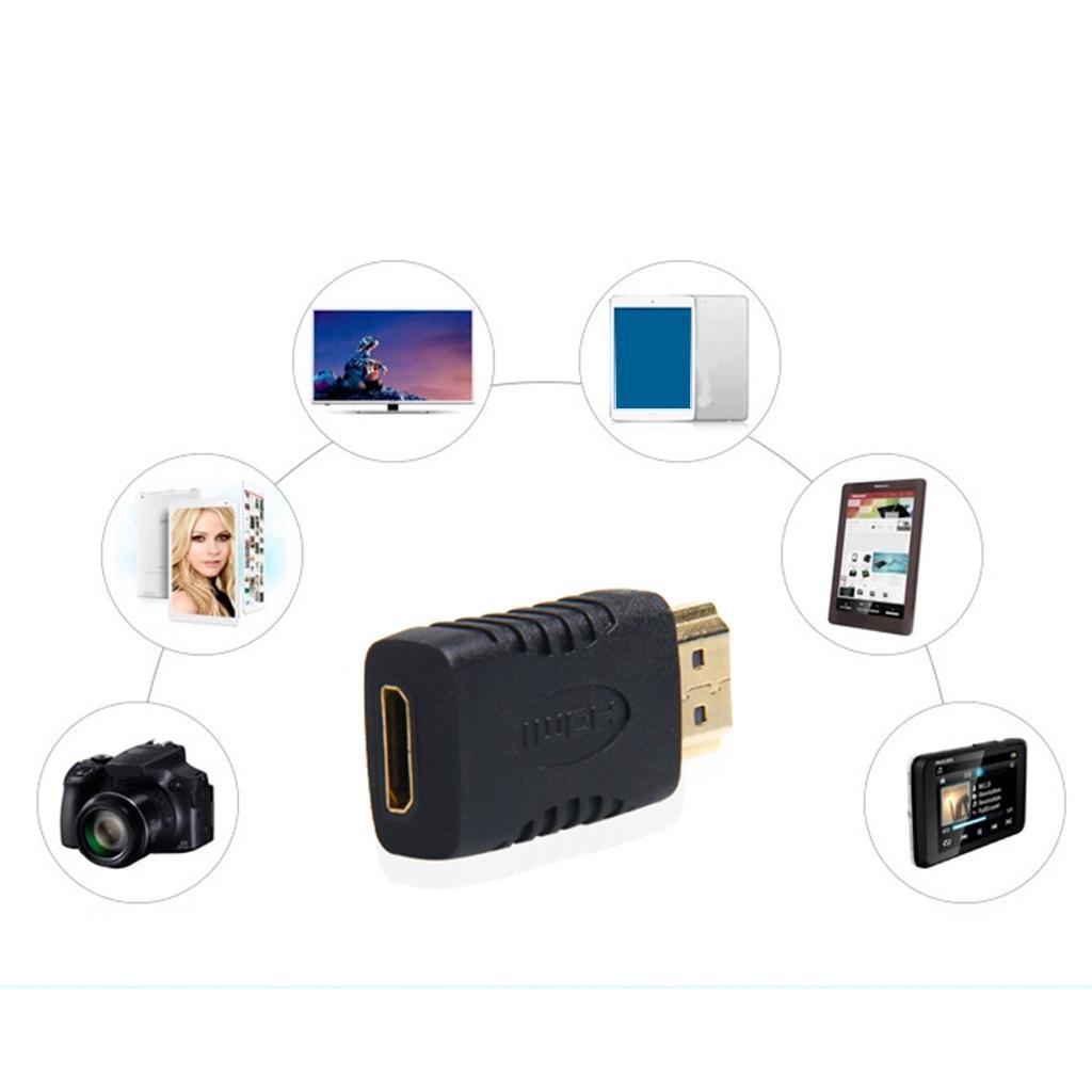 Gold Plated HDMI Male to HDMI Female Adapter Converter For HD TV PC and Other