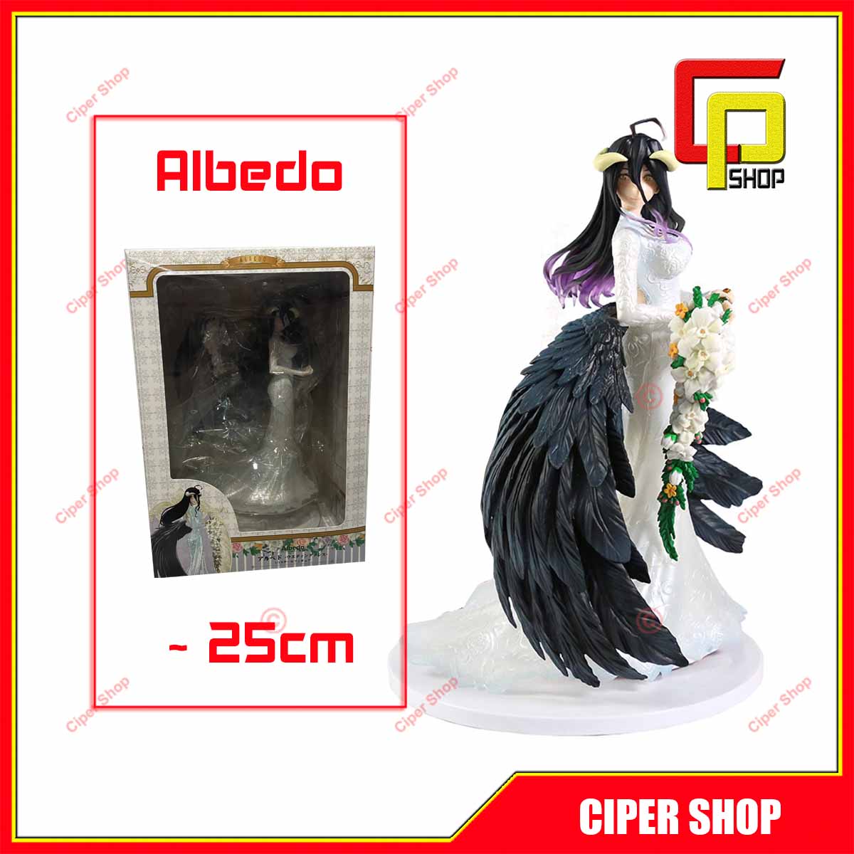 Mô hình Albedo váy cưới - Figure Albedo Wedding Overlord