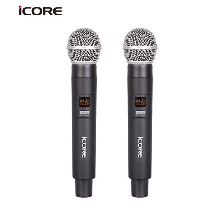 Bộ micro không dây UHF iCore U20 - hàng chính hãng