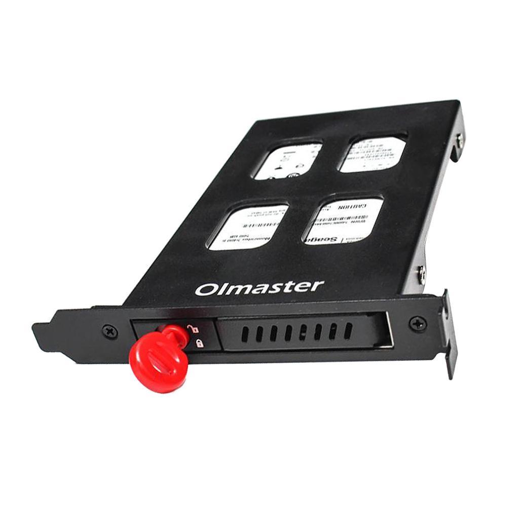 PCI 2.5in SATA HDD Bay Hot Swap Mobile Rack Dock 7.0/9.5mm HDD/SSD Black