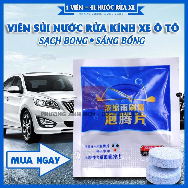 Viên Sủi Rửa Kính Xe Ô Tô, Xe Hơi Siêu Sạch (1 Viên)