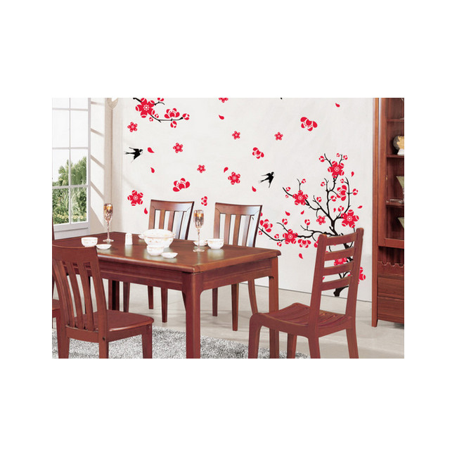 Decal Dán Tường Cành Đào Đỏ PK102