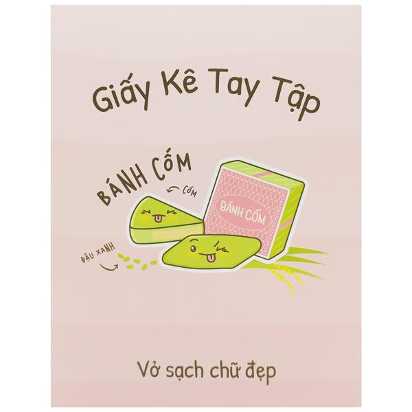 Giấy Kê Tay Tập Bánh Việt - The Sun - Bánh Cốm - Màu Đỏ