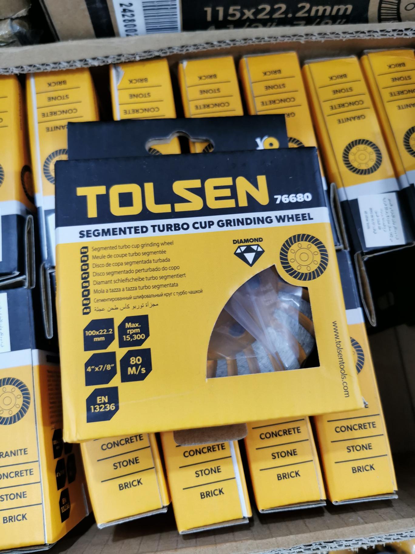 ĐĨA MÀI GẠCH 100MM 76680 TOLSEN - HÀNG CHÍNH HÃNG