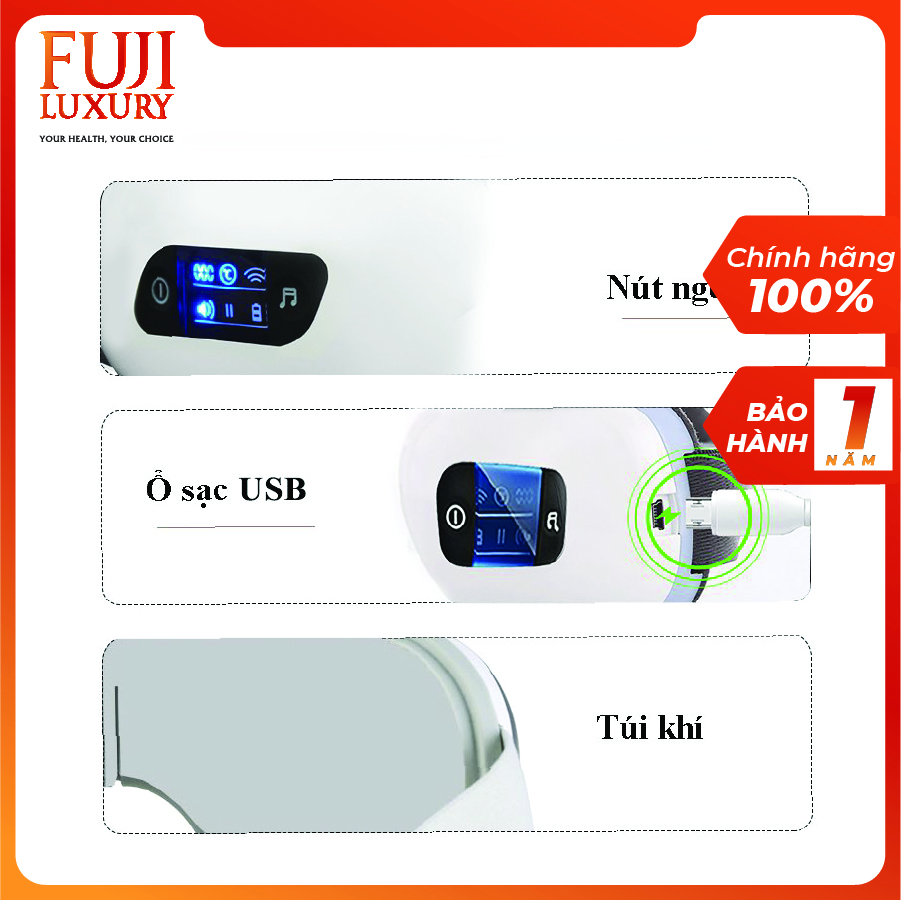 Máy massage mắt giảm đau nhức cải thiện thị lực Fuji FJ-S650