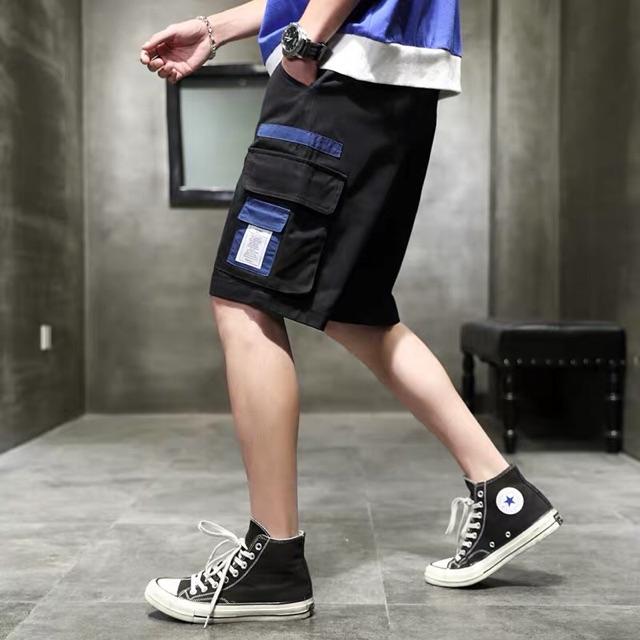 Quần short nam kaki túi hộp unsiex SmileZ