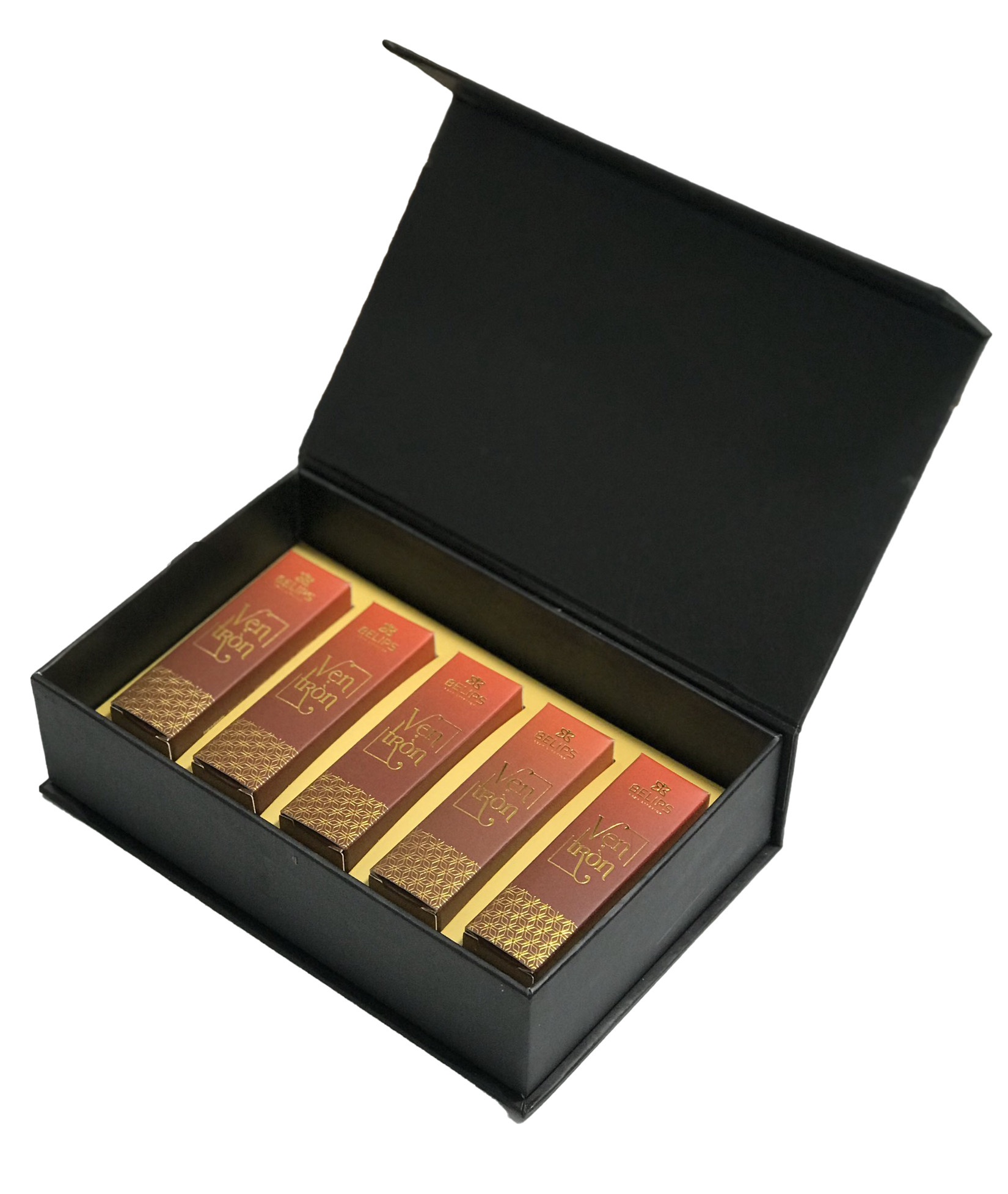 SET SON QUÀ TẶNG CAO CẤP BELIPS 5 SON 100% THIÊN NHIÊN, KHÔNG CHỨA CHÌ, AN TOÀN CHO CẢ MẸ BẦU