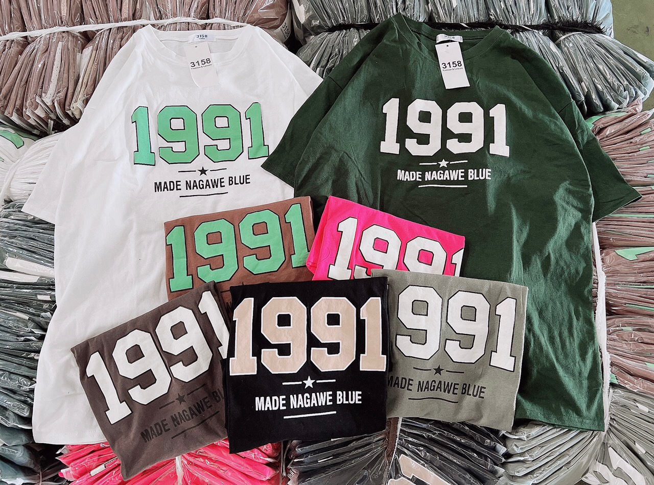 Áo Thun Tay Lỡ Cotton khô 3158 - Áo Phông Rộng Basic Unisex Nam Nữ