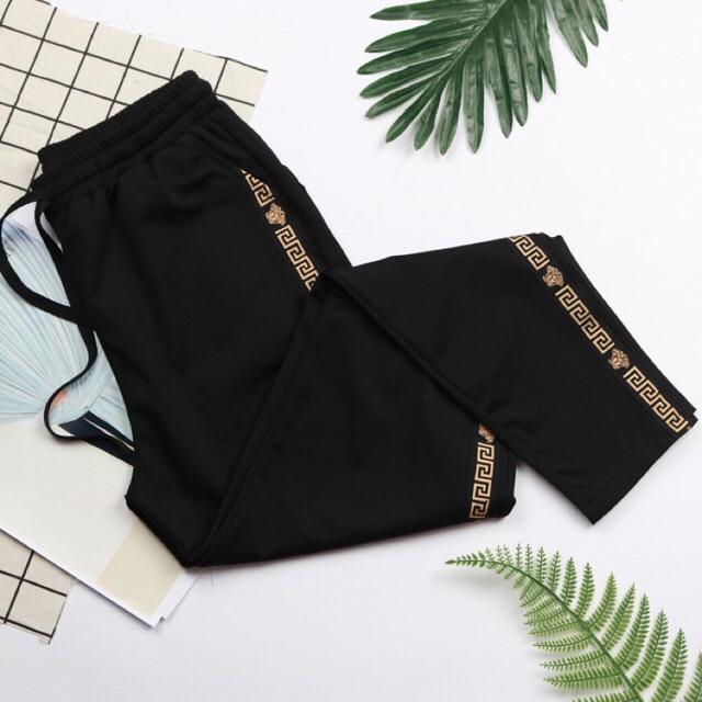 QUẦN Baggy sọc chữ vàng fenddi cá tính siêu đẹp