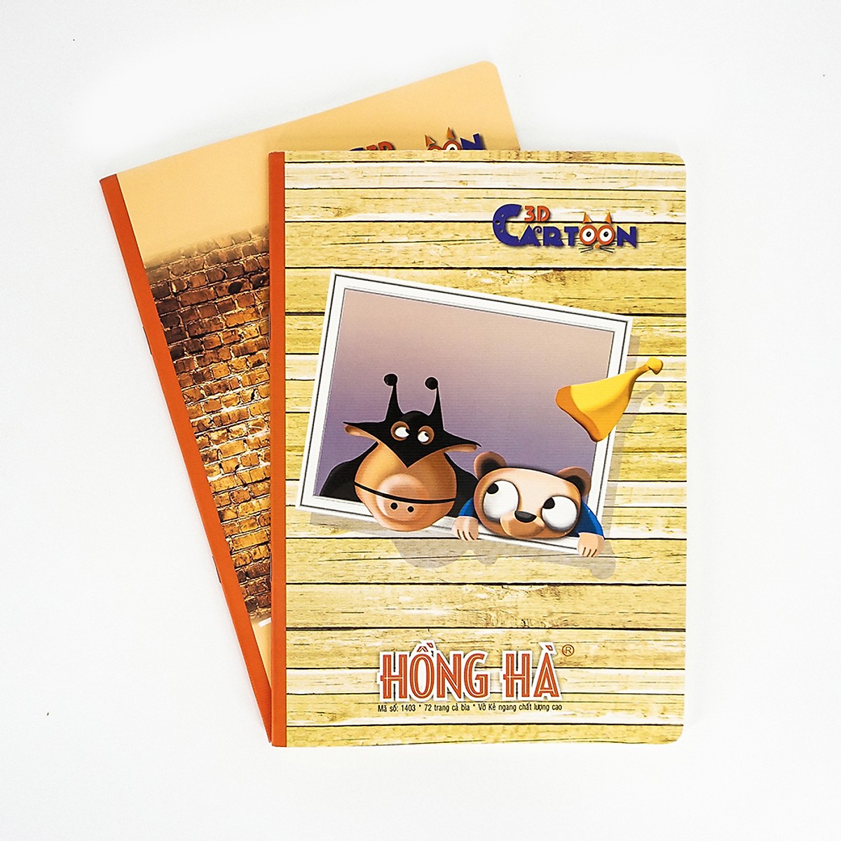 Combo 10 quyển vở kẻ ngang 72 trang Cartoon chống lóa 1403 ĐL70gsm