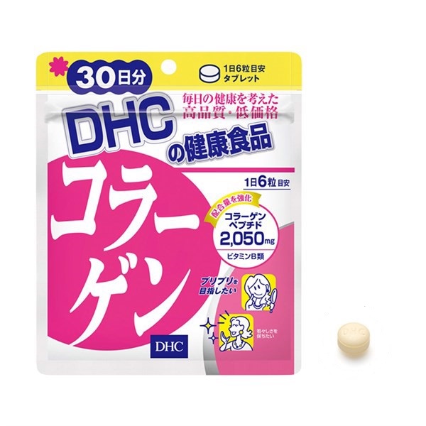 Viên Uống Đẹp Da Bổ Sung Collagen Giúp Da Mịn Màng, Tràn Sức Sống DHC Collagen 30 ngày ( hàng chính hãng, có tem phụ )