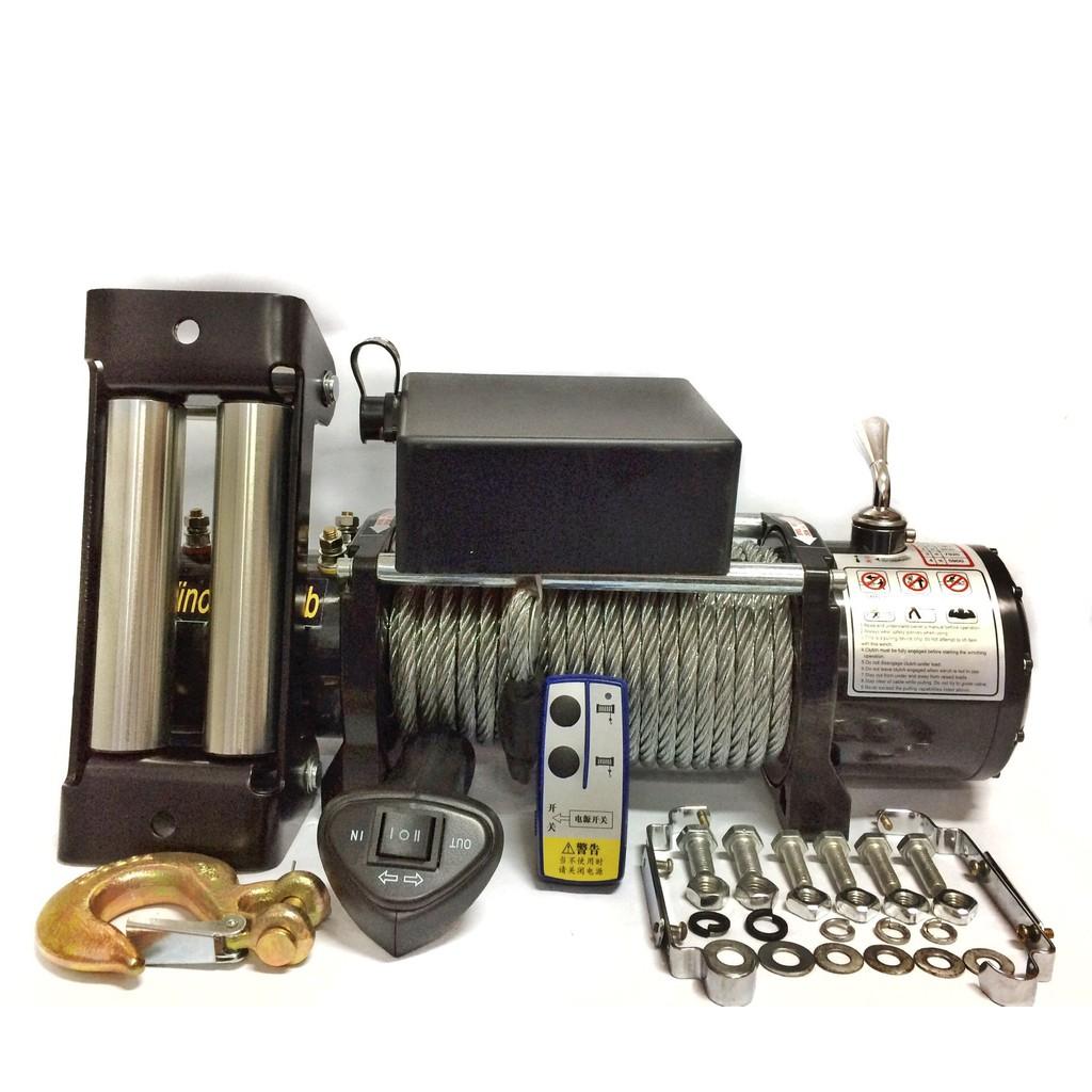 Tời Ắc Quy - Tời cứu hộ ô tô Winch - 12000lbs - 12V