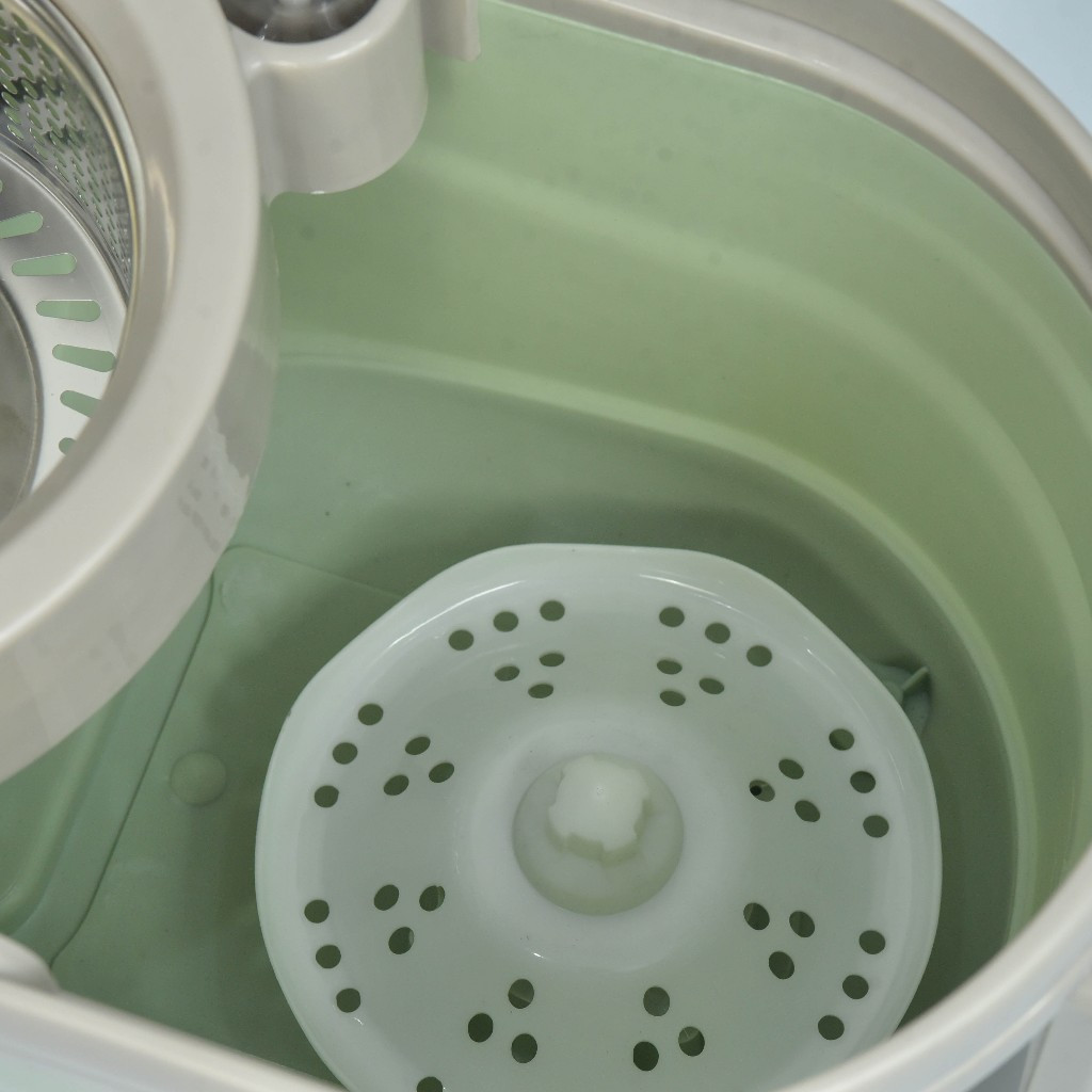 Bộ cây lau nhà cán Inox Bennix Thái Lan BN-888SM xoay 360 có bánh xe lớn