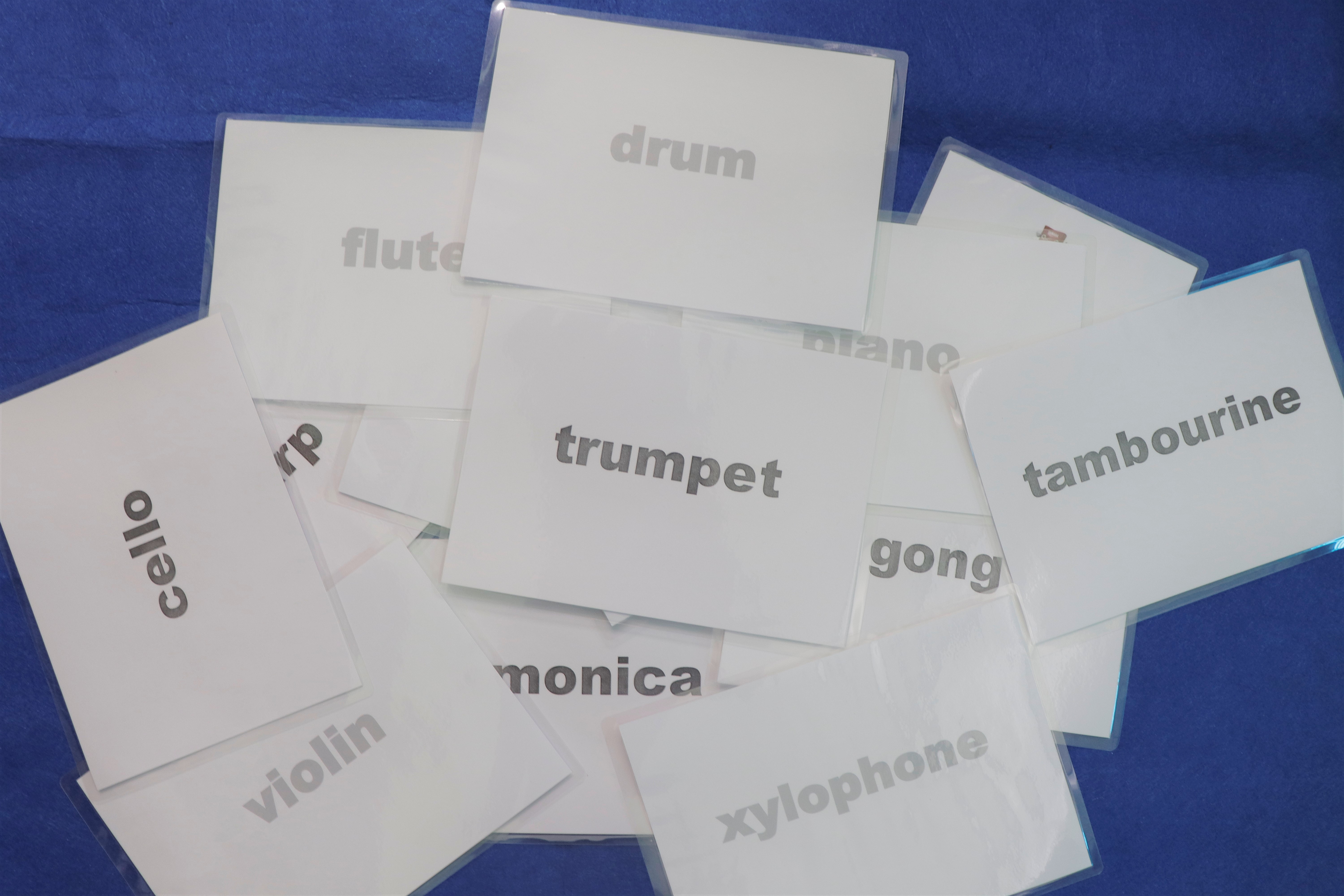 Instrument flashcard - Thẻ học tiếng Anh chủ đề nhạc cụ - Bộ 15 thẻ