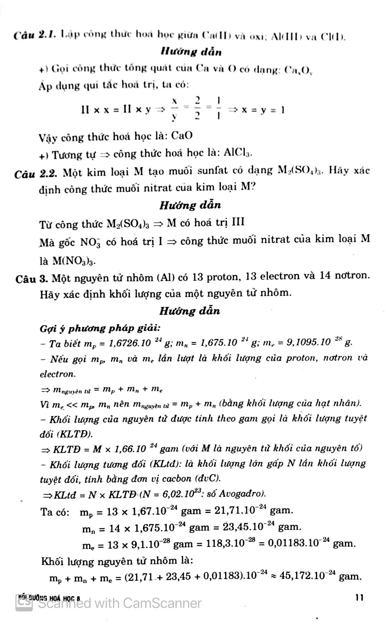 Bồi Dưỡng Hóa Học 8
