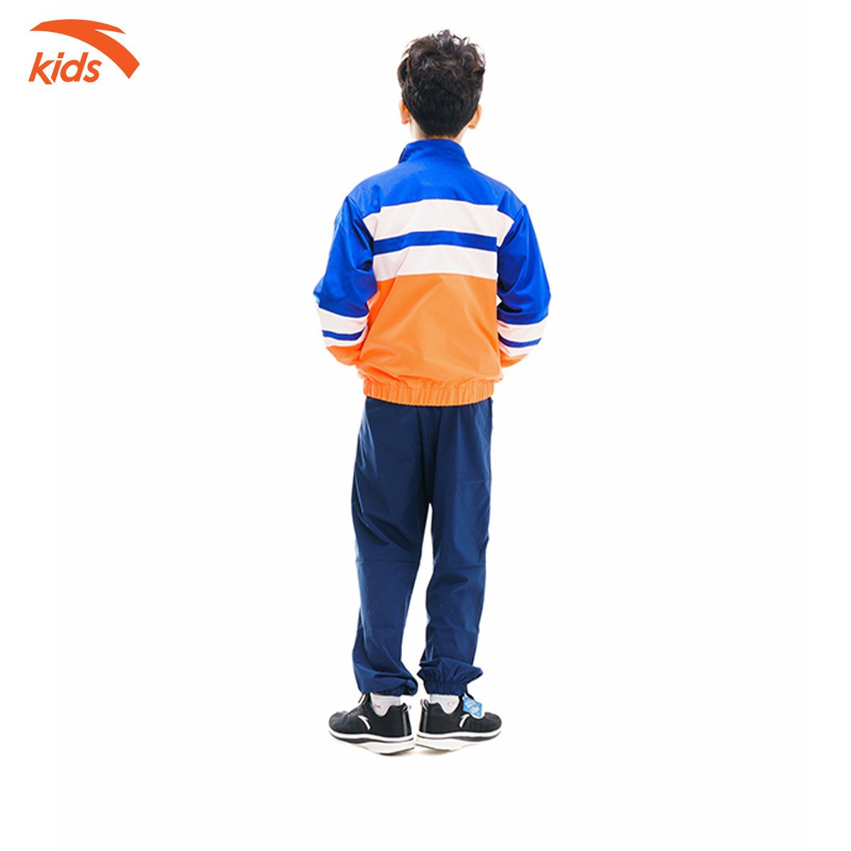 Áo khoác gió bé trai phối màu thời trang thương hiệu Anta Kids 352018201