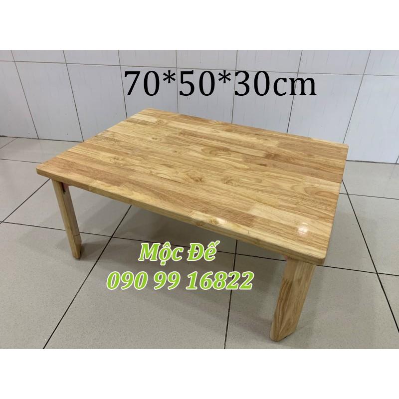 Bàn Làm Việc Ngồi Bệt 70x50cm Gỗ Cao Su Chống Thấm Nước - MỘC ĐẾ