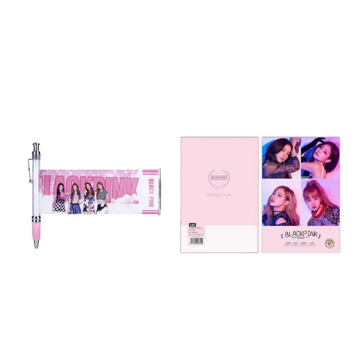 Combo 2 món idol BLACKPINK gồm 1 bút kéo ảnh kèm 1 quyển vở in hình thần tượng