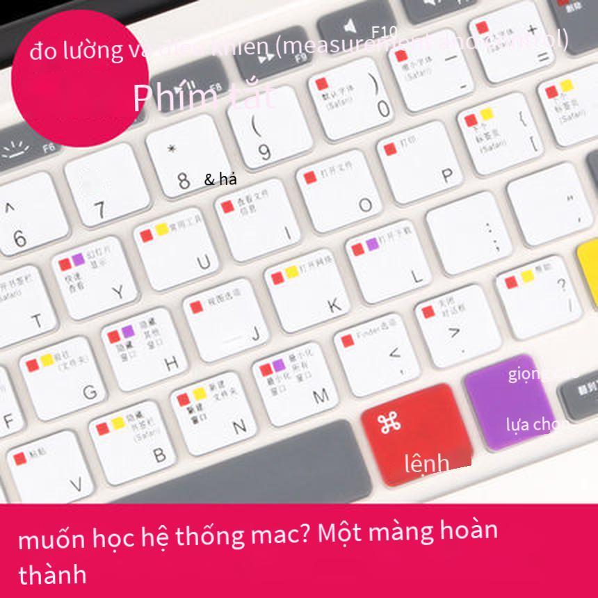 Thuận lợi nhất cho mac book Apple notebook phím chức năng bảo vệ không khí phím tắt PS phím MAC màng bàn phím máy tính OS