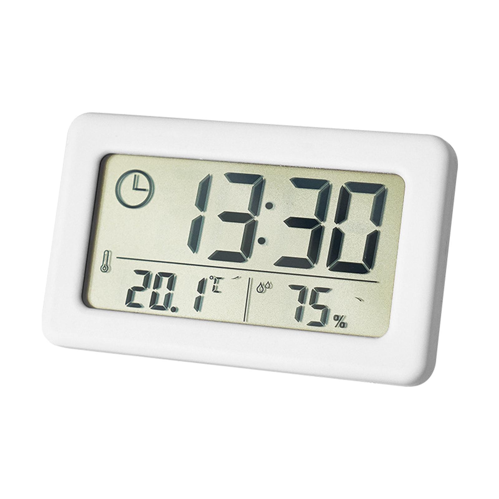 2x Digital Clock Indoor Temperature Hanging Home Desktop Study Room