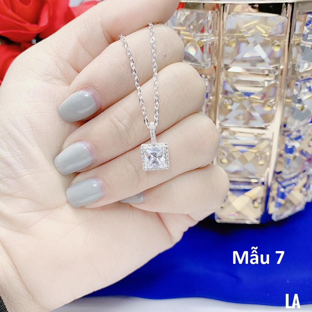 Dây chuyền nữ bạc ta mặt đá MS13d