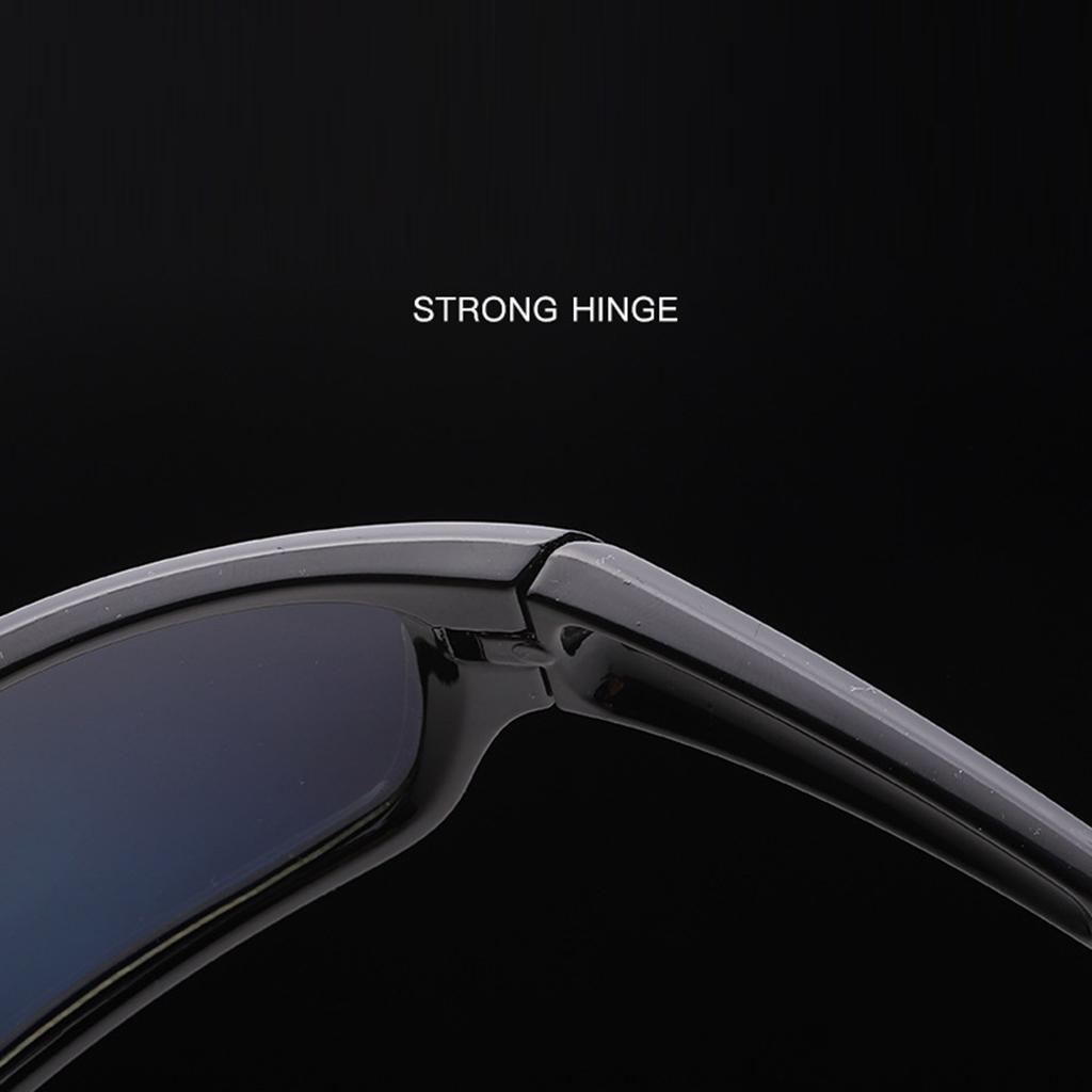 5xCycling Polarized Goggles Bike Outdoor Sports Anti-UV Sunglasses Black