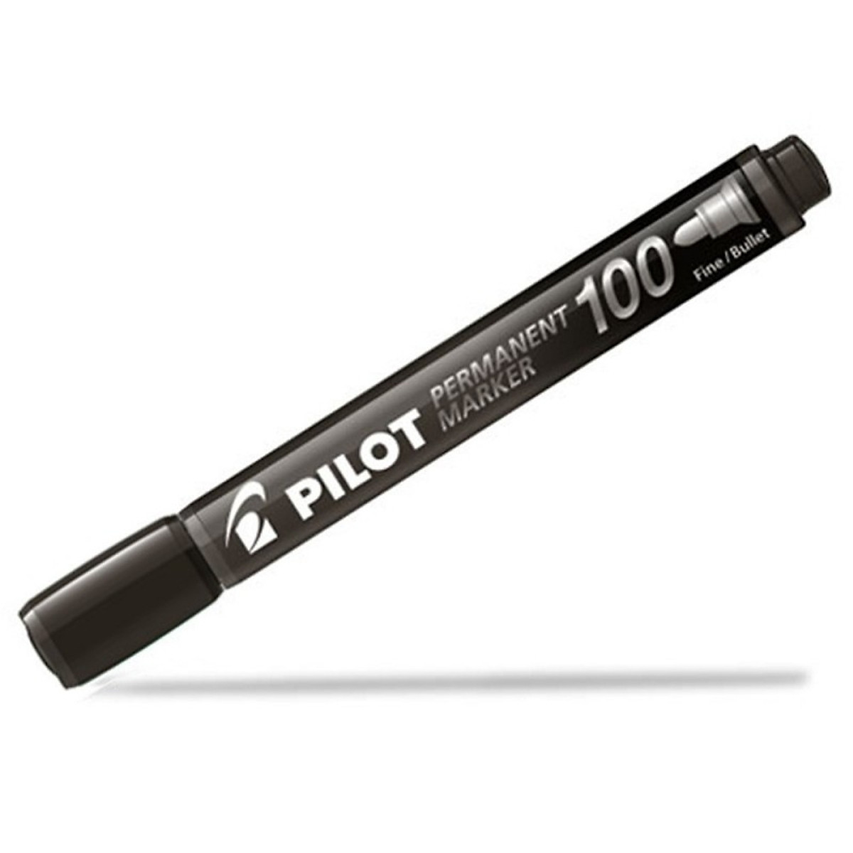 Combo Pilot 02 : 2 bút lông dầu Permanent 100 mực xanh +1  bút lông dầu Permanent 100 mực đen