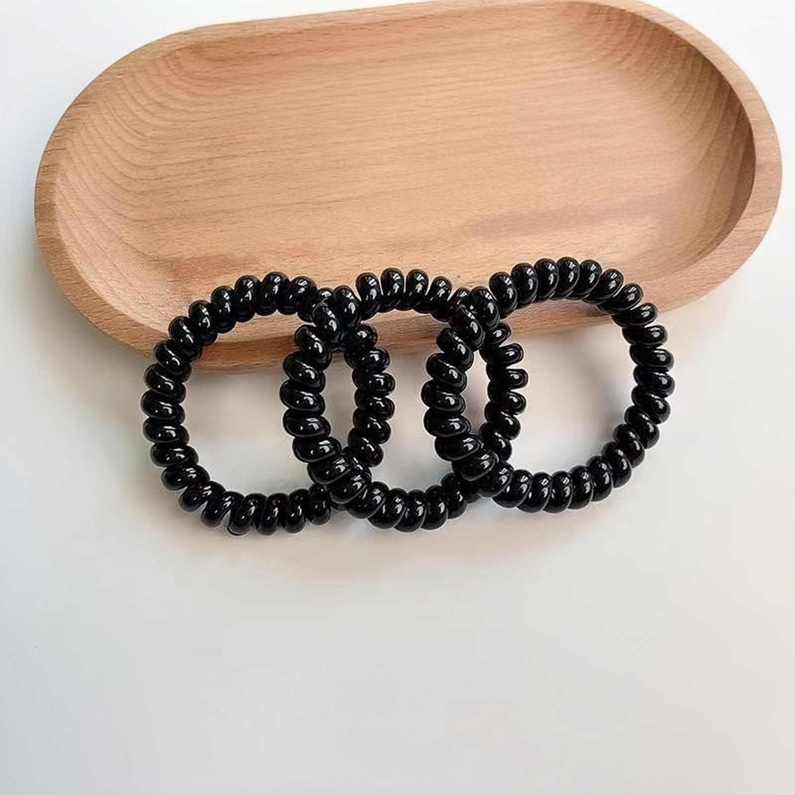 Dây buộc tóc xoắn lò xo phong cách Hàn Quốc đơn giản