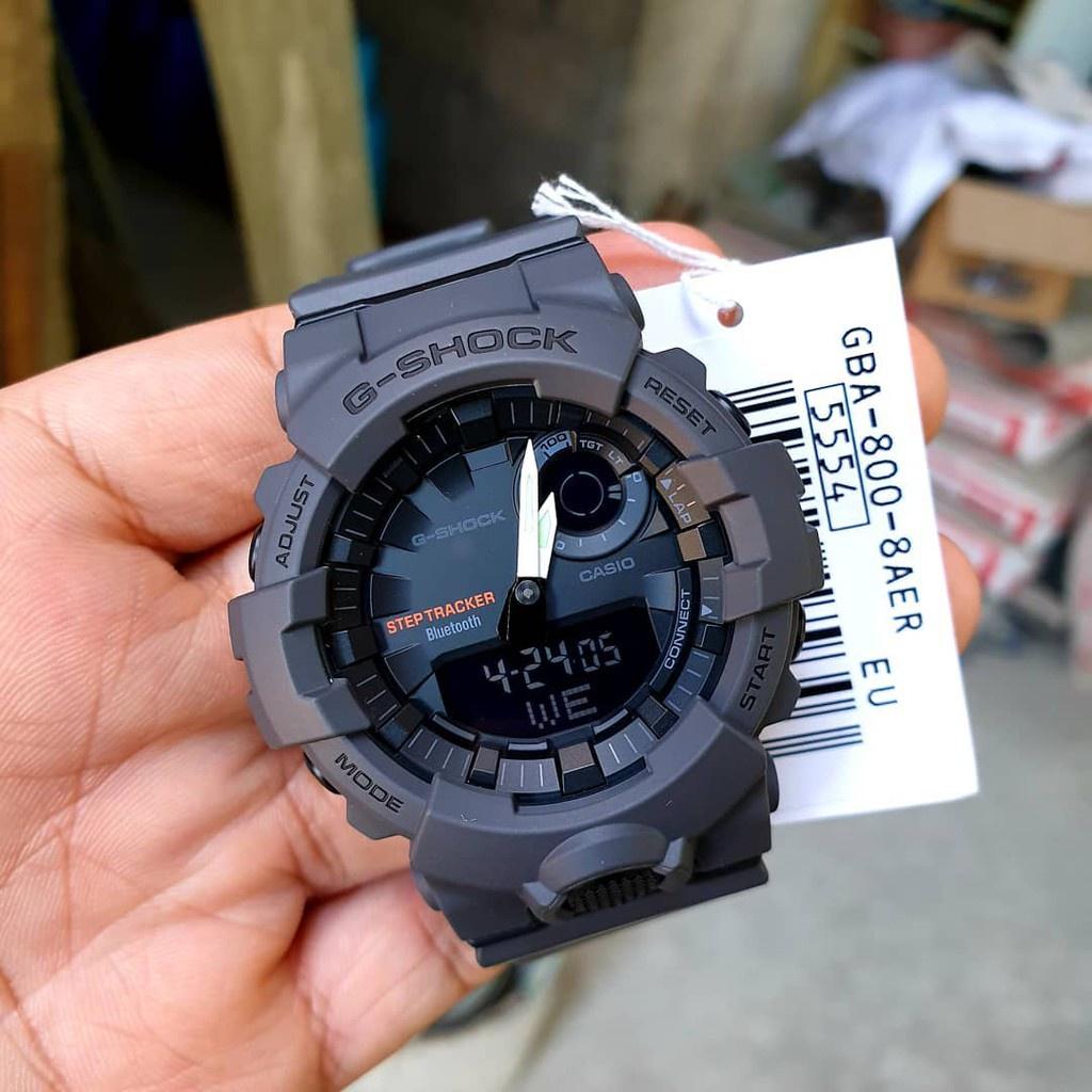 Đồng Hồ Nam Dây Nhựa Casio G-Shock GBA-800-8A Bluetooth - Đếm Bước Chân - Đo Lượng Kcalo Đã Đốt