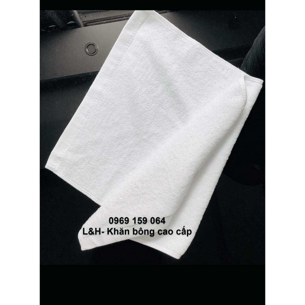 Khăn mặt khách sạn trắng 30 * 50 cm